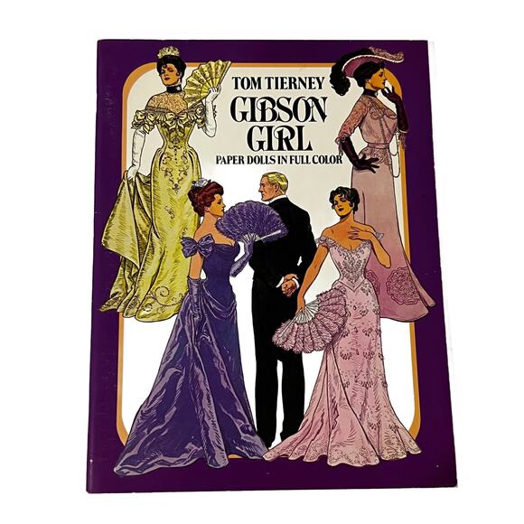 UNCUT Tom Tierney Gibson Girl Full Color Paper Dolls 1985 - Picture 1 of 4